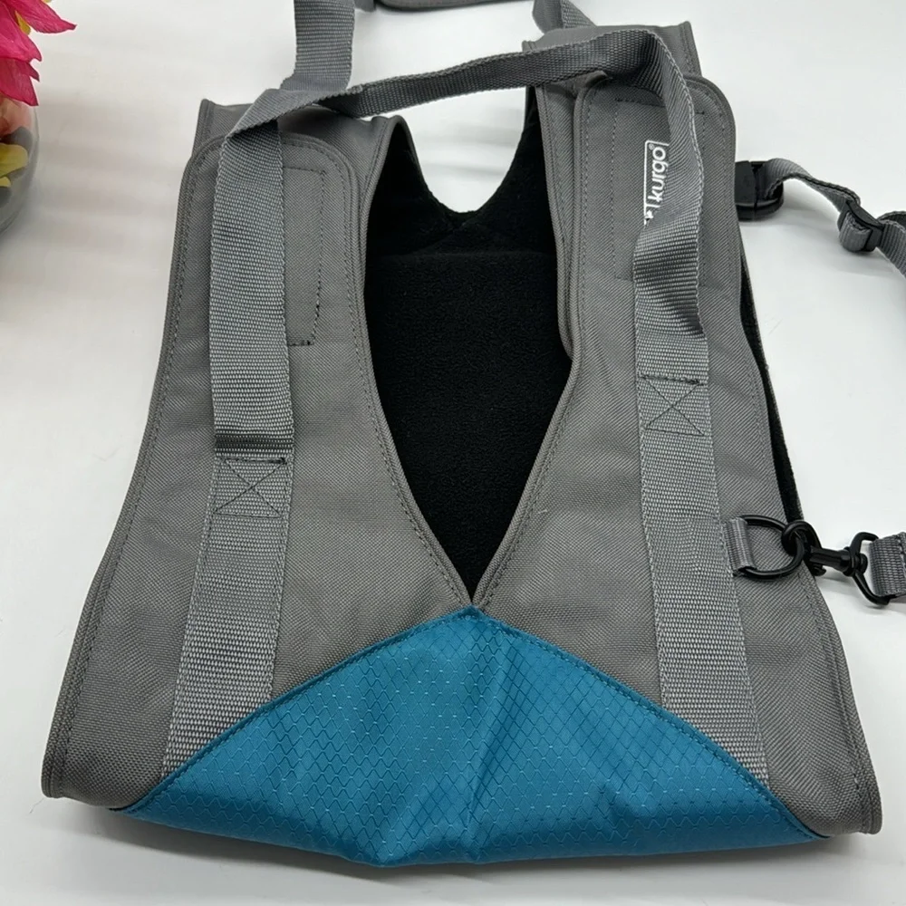 Kurgo Gray Teal Dog Jacket Harness MCB6927J